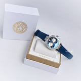 Shop Authentic Versace Aion Chronograph Blue Dial Blue Leather Strap Watch for Men - VE1D01220 - Luxxuri