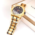  Shop Authentic Versace Chain Reaction Quartz Black Dial Two Tone Steel Strap Watch for Men - VEDY00619 - Luxxuri