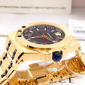  Shop Authentic Versace Chain Reaction Quartz Black Dial Two Tone Steel Strap Watch for Men - VEDY00619 - Luxxuri