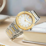  Shop Authentic Versace Hellenyium Green Dial Two Tone Steel Strap Watch for Women - VEVH00620 - Luxxuri