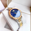  Shop Authentic Versace Hellenyium Blue Dial Two Tone Steel Strap Watch for Women - V12060017 - Luxxuri