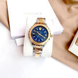  Shop Authentic Versace Hellenyium Blue Dial Two Tone Steel Strap Watch for Women - V12060017 - Luxxuri