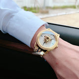  Shop Authentic Versace Palazzo Empire White Dial Two Tone Steel Strap Watch for Men - VERD00418 - Luxxuri