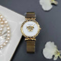  Shop Authentic Versace Palazzo Empire Greca White Dial Gold Mesh Bracelet Watch for Women - VEDV00619 - Luxxuri