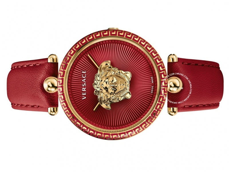  Shop Authentic Versace Palazzo Empire Red Dial Red Leather Strap Watch for Women - VCO120017 - Luxxuri