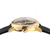  Shop Authentic Versace Virtus Quartz Black Dial Black Leather Strap Watch for Women - VEHC00119 - Luxxuri