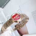  Shop Authentic Versace Virtus Mini Quartz Red Dial Gold Steel Strap Watch For Women - VET300321 - Luxxuri