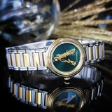  Shop Authentic Versace Virtus Quartz Green Dial Two Tone Steel Strap Watch For Women - VET300821 - Luxxuri