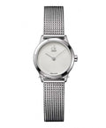  Shop Authentic Calvin Klein Minimal White Dial Silver Mesh Bracelet Watch for Women - K3M2312Y - Luxxuri