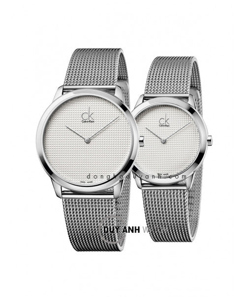  Shop Authentic Calvin Klein Minimal White Dial Silver Mesh Bracelet Watch for Women - K3M2212Y - Luxxuri