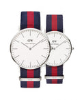  Shop Authentic Daniel Wellington Classic Oxford White Dial Two Tone Nylon Strap Watch For Men - DW00100015 - Luxxuri