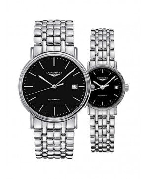  Shop Authentic Longines Presence 25.5mm Automatic Black Dial Silver Steel Strap Watch for Women - L4.321.4.52.6 - Luxxuri