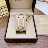  Shop Authentic Burberry Pioneer Champagne Dial Haymarket Beige Leather Strap Watch for Women - BU9407 - Luxxuri