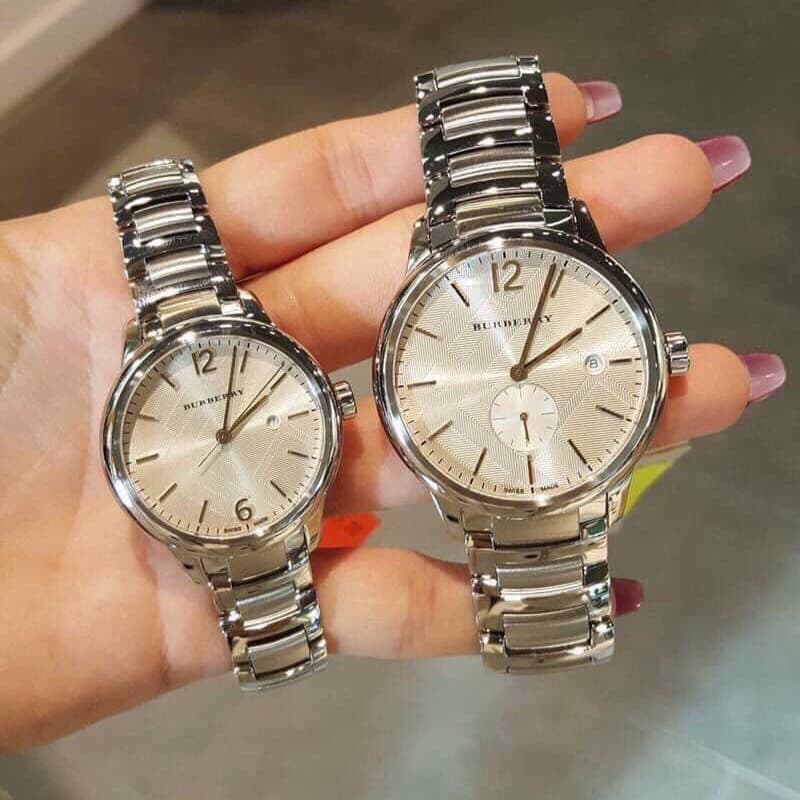  Shop Authentic Burberry The Classic Silver Dial Silver Steel Strap Watch for Women - BU10108 - Luxxuri