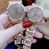  Shop Authentic Burberry The City Rose Gold Dial Rose Gold Steel Strap Watch for Women - BU9039 - Luxxuri