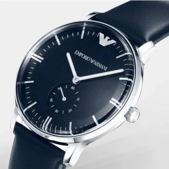  Shop Authentic Emporio Armani Analog Quartz Blue Dial Blue Leather Strap Watch For Men - AR1647 - Luxxuri