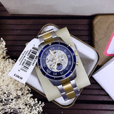  Shop Authentic Fossil Grant Sport Automatic Skeleton Blue Dial Two Tone Steel Strap Watch for Men - ME3141 - Luxxuri