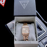  Shop Authentic Guess Vanity Rose Gold Dial Rose Gold Steel Strap Watch for Women - W1029L3 - Luxxuri