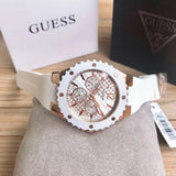  Shop Authentic Guess Overdrive Analog White Dial White Rubber Strap Watch for Women - W10614L2 - Luxxuri