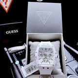  Shop Authentic Guess Phoenix Multifunction White Dial White Rubber Strap Watch for Men - GW0203G2 - Luxxuri