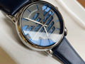  Shop Authentic Emporio Armani Luigi Automatic Blue Dial Blue Leather Strap Watch For Men - AR60030 - Luxxuri