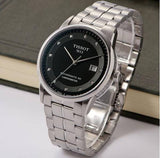  Shop Authentic Tissot T Classic Luxury Powermatic 80 Black Dial Silver Steel Strap Watch For Men - T086.408.11.056.00 - Luxxuri
