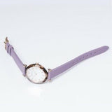  Shop Authentic Emporio Armani Gianni Mother of Pearl Dial Purple Leather Strap Watch For Women - AR11003 - Luxxuri