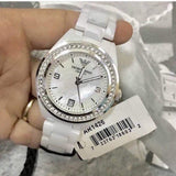  Shop Authentic Emporio Armani Ceramica White Mother of Pearl Dial Stainless Steel Strap Watch For Women - AR1426 - Luxxuri