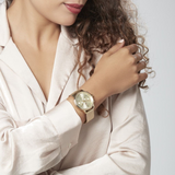  Shop Authentic Tommy Hilfiger Blake Quartz Gold Dial Gold Mesh Bracelet Watch for Women - 1782302 - Luxxuri