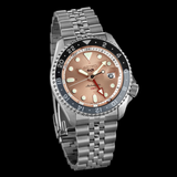  Shop Authentic Seiko 5 Sports GMT Thong Sia Limited Edition Brown Dial Silver Steel Strap Watch for Men - SSK043K1 - Luxxuri