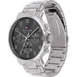  Shop Authentic Tommy Hilfiger Chronograph Grey Dial Silver Steel Strap Watch for Men - 1710382 - Luxxuri