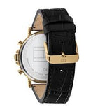  Shop Authentic Tommy Hilfiger Daniel Black Dial Black Leather Strap Watch for Men - 1710417 - Luxxuri