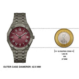 Shop Authentic Guess Asset Quartz Red Dial Black Steel Strap Watch For Men - GW0575G5 - Luxxuri