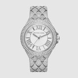  Shop Authentic Michael Kors Camille Three-Hand Crystals Silver Dial Silver Steel Strap Watch for Women - MK4803 - Luxxuri