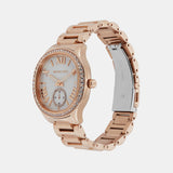  Shop Authentic Michael Kors Sage Three-Hand Mother of Pearl White Dial Rose Gold Steel Strap Watch for Women - MK4806 - Luxxuri