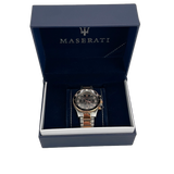  Shop Authentic Maserati SFIDA Chronograph Black Dial Two Tone Steel Strap Watch For Men - R8873640002 - Luxxuri