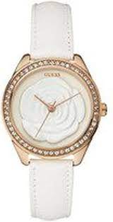  Shop Authentic Guess Mini Rose Diamonds White Dial White Leather Strap Watch For Women - U85142l3 - Luxxuri