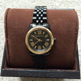  Shop Authentic Michael Kors Lexington Quartz Black Dial Black Steel Strap Watch for Women - MK3299 - Luxxuri