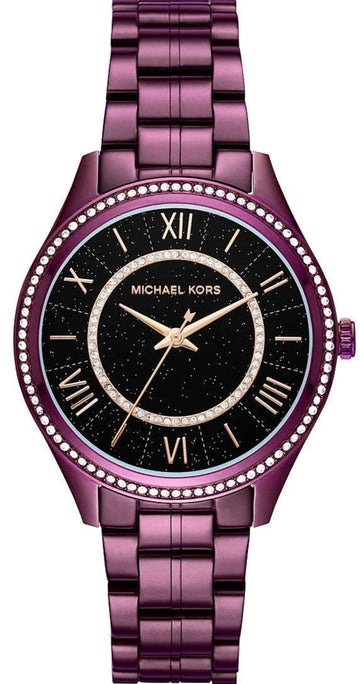  Shop Authentic Michael Kors Lauryn Black Dial Purple Steel Strap Watch for Women - MK3724 - Luxxuri