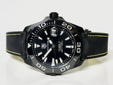  Shop Authentic Tag Heuer Aquaracer Calibre 5 Automatic Black Dial Black Nylon Strap Watch for Men - WAY218A.FC6362 - Luxxuri