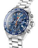  Shop Authentic Tag Heuer Formula 1 Chronograph Blue Dial Silver Steel Strap Watch for Men - CAZ1014.BA0842 - Luxxuri