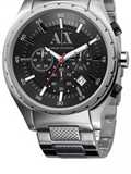  Shop Authentic Armani Exchange Miami Chronograph Black Dial Silver Steel Strap Watch For Men - AX1057 - Luxxuri