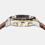  Shop Authentic Salvatore Ferragamo 1927 Chrono Analog Black Dial Brown Leather Strap Watch for Men - SFKZ00323 - Luxxuri