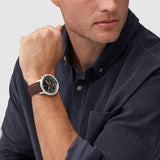  Shop Authentic Fossil Neutra Chronograph Black Dial Brown Leather Strap Watch for Men - FS6024 - Luxxuri