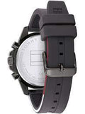  Shop Authentic Tommy Hilfiger Mason Black Dial Black Rubber Strap Watch for Men - 1791792 - Luxxuri