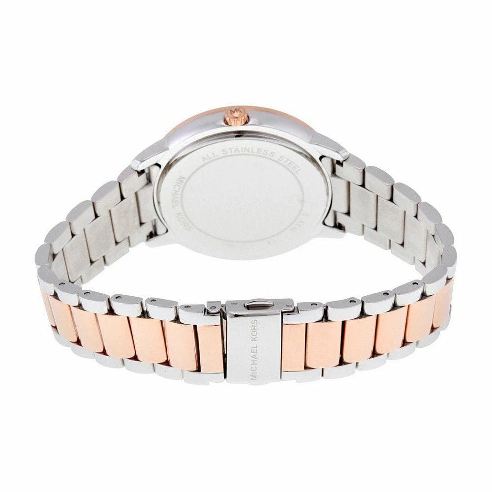 Michael Kors Madelyn Silver Dial Two Tone Steel Strap Watch for Women - MK6288