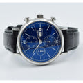 Shop Authentic IWC Portofino Chronograph Blue Dial Black Leather Strap Watch for Men - IW391023 - Luxxuri