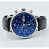  Shop Authentic IWC Portofino Chronograph Blue Dial Black Leather Strap Watch for Men - IW391023 - Luxxuri
