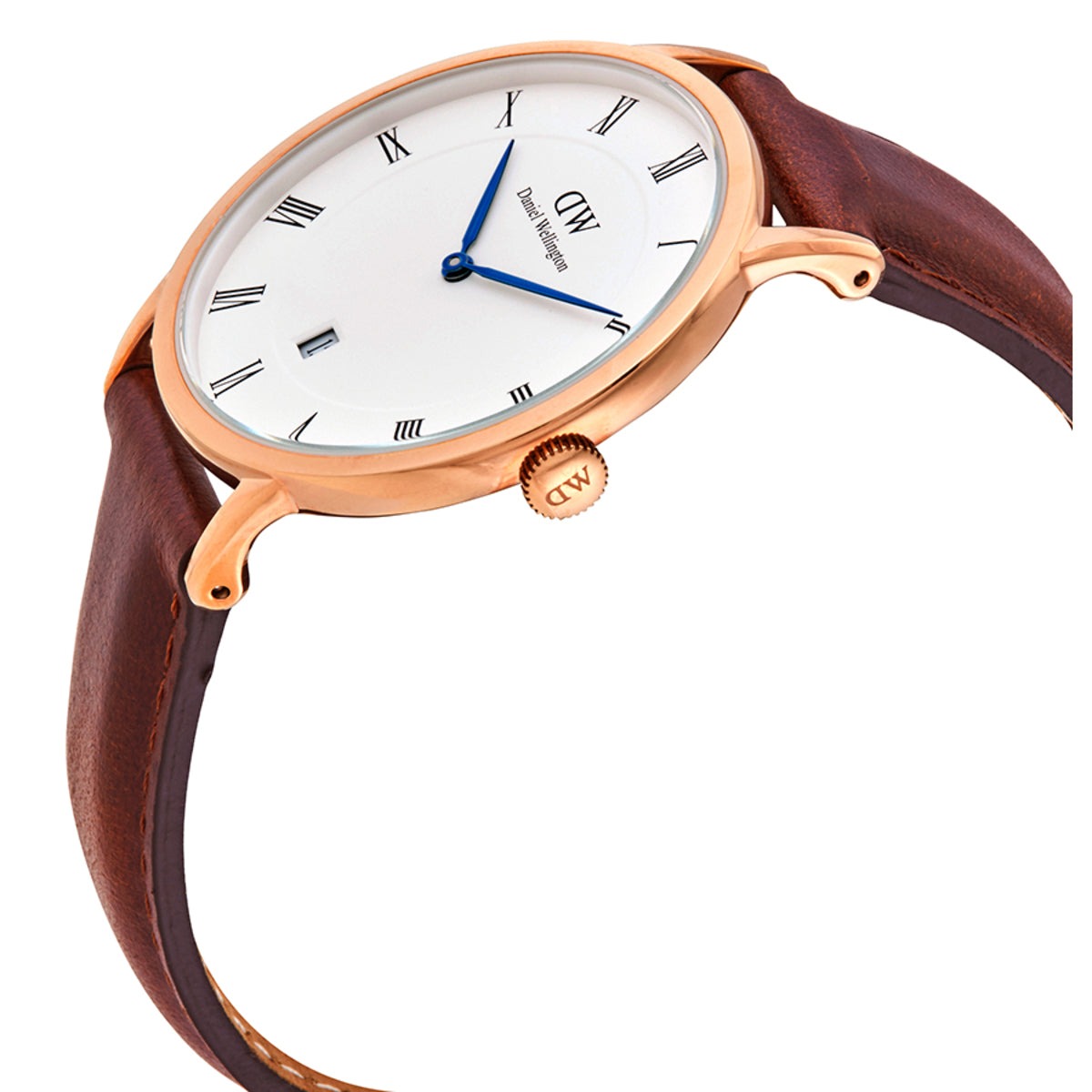  Shop Authentic Daniel Wellington Dapper St Mawes White Dial Brown Leather Strap Watch For Men - DW00100083 - Luxxuri