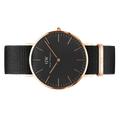  Shop Authentic Daniel Wellington Classic Cornwall Black Dial Black Nylon Strap Watch For Women - DW00100148 - Luxxuri